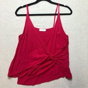 Vestique Red Tie Up Tank Spaghetti Strap M